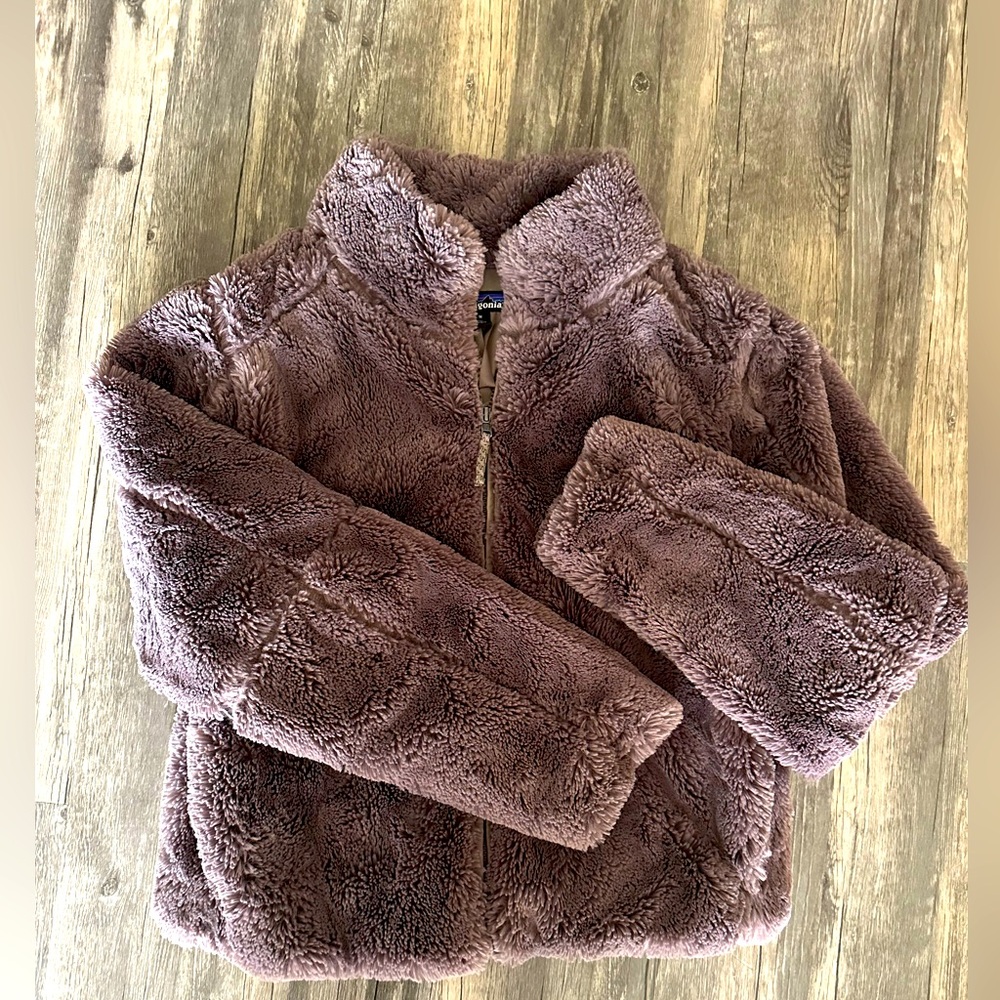 Patagonia Brown Faux Fur Jacket